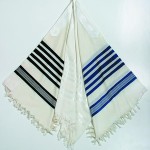 Traditional Tallit - Black, blue or white stripes