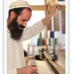 Handwoven tallits by Weaving Creation