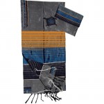 Blue and Orange Tallit