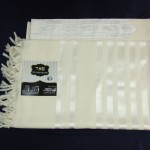 Wool tallis - white on white