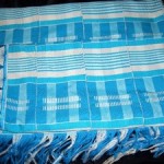 Colorful tallit from Ghana