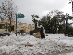 Jerusalem in snow