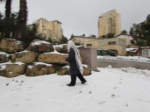 Tallit-clad in snow 5775